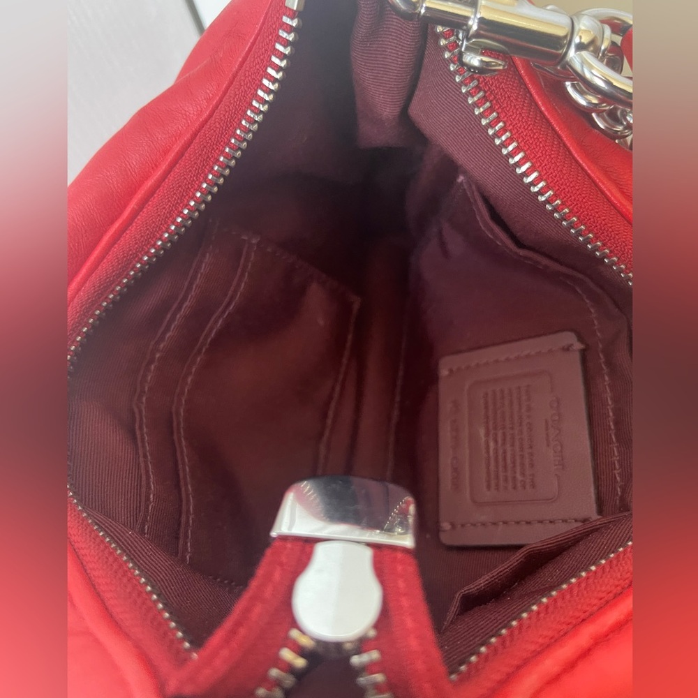 Coach Teri Shoulder Bag With Signature Quilting EUC - Picture 6 of 14